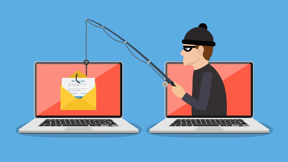 Phishing scam, hacker attack